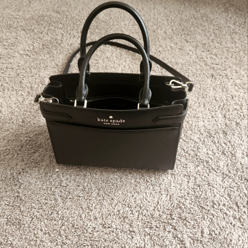 Black Kate Spade Staci Large Satchel